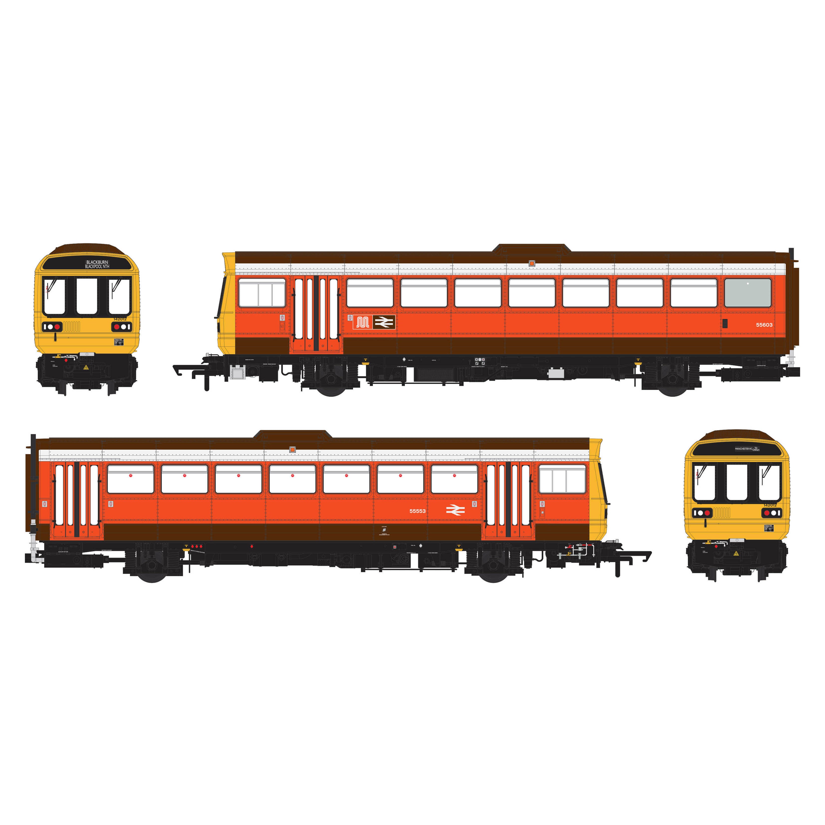 Class 142 - GMPTE Orange - 142012