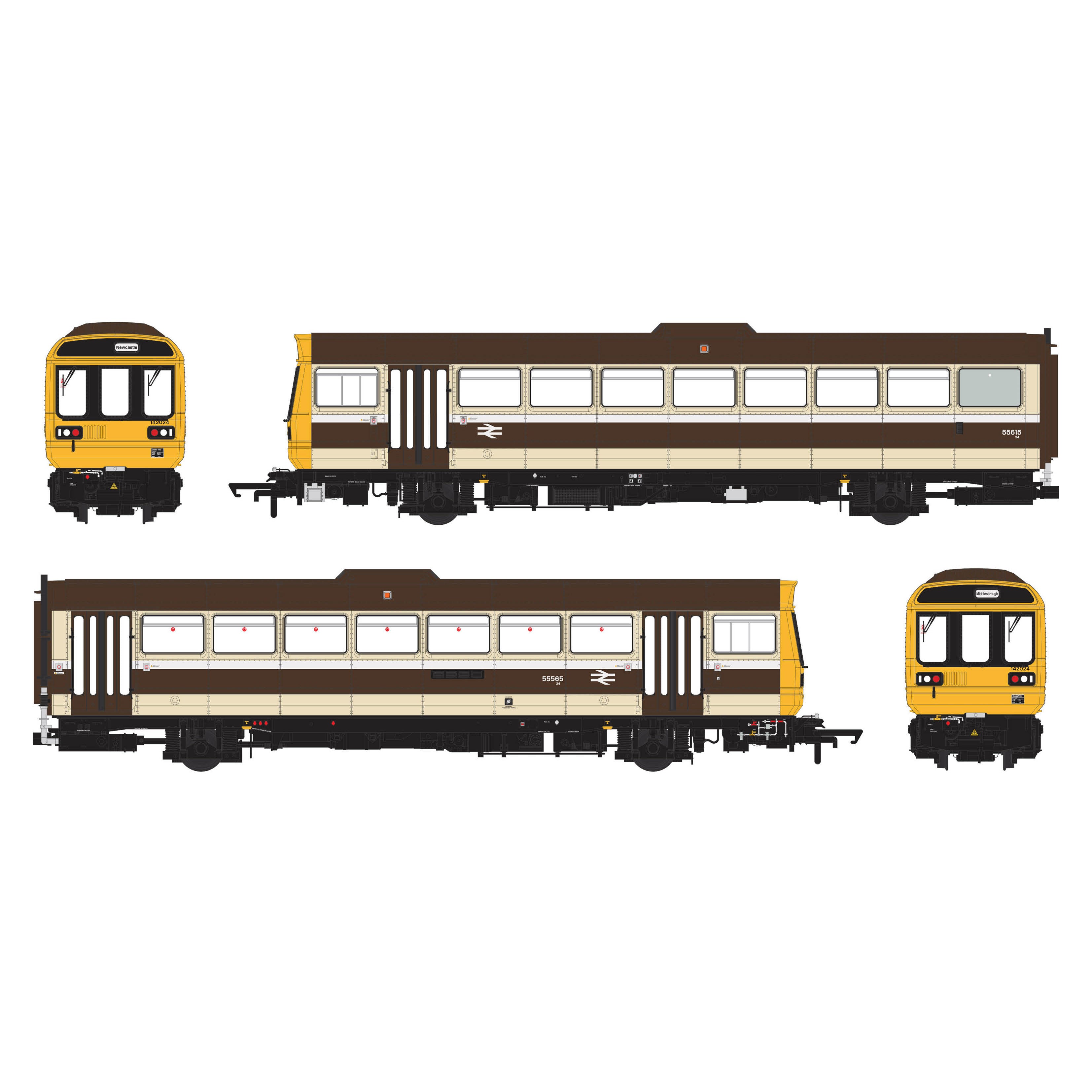 Class 142 - GW Chocolate & Cream 'Skipper' - 142024