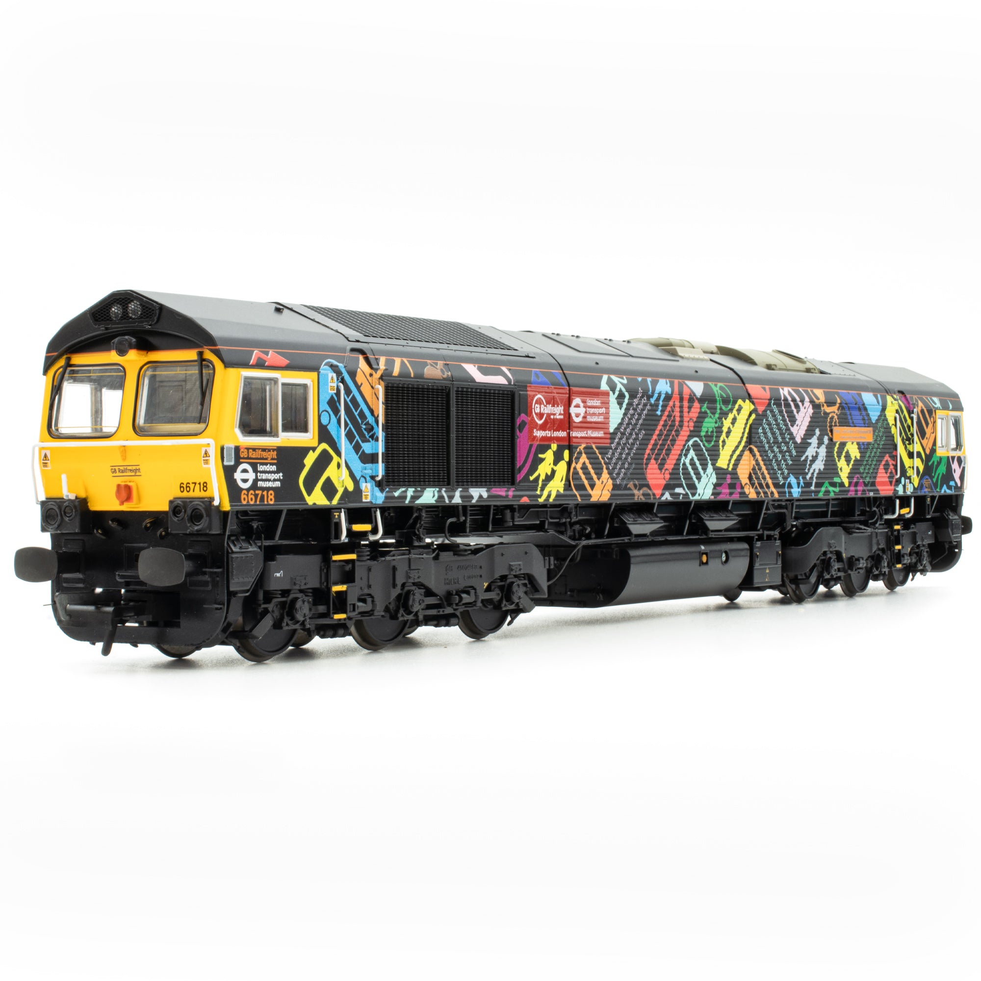 Class 66 - GBRF/LTM Black - 66718 - DCC Sound Fitted