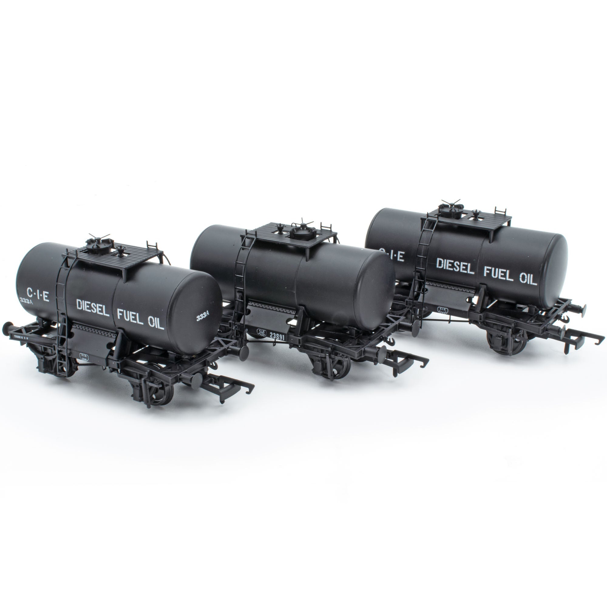 CIE Diesel Fuel Oil Tank Wagon - Black - Pack 1