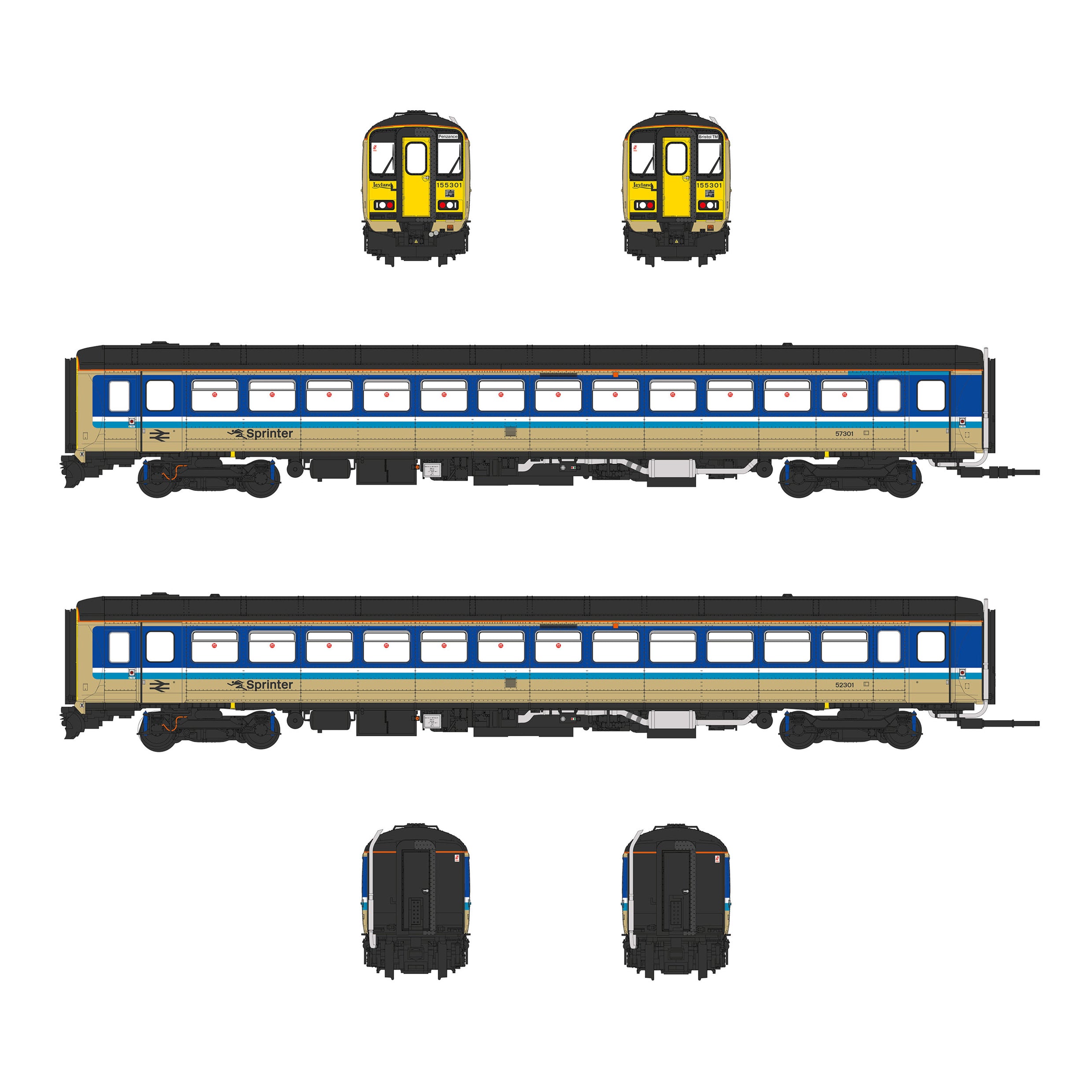 Class 155 - Provincial - 155301 - OO Scale