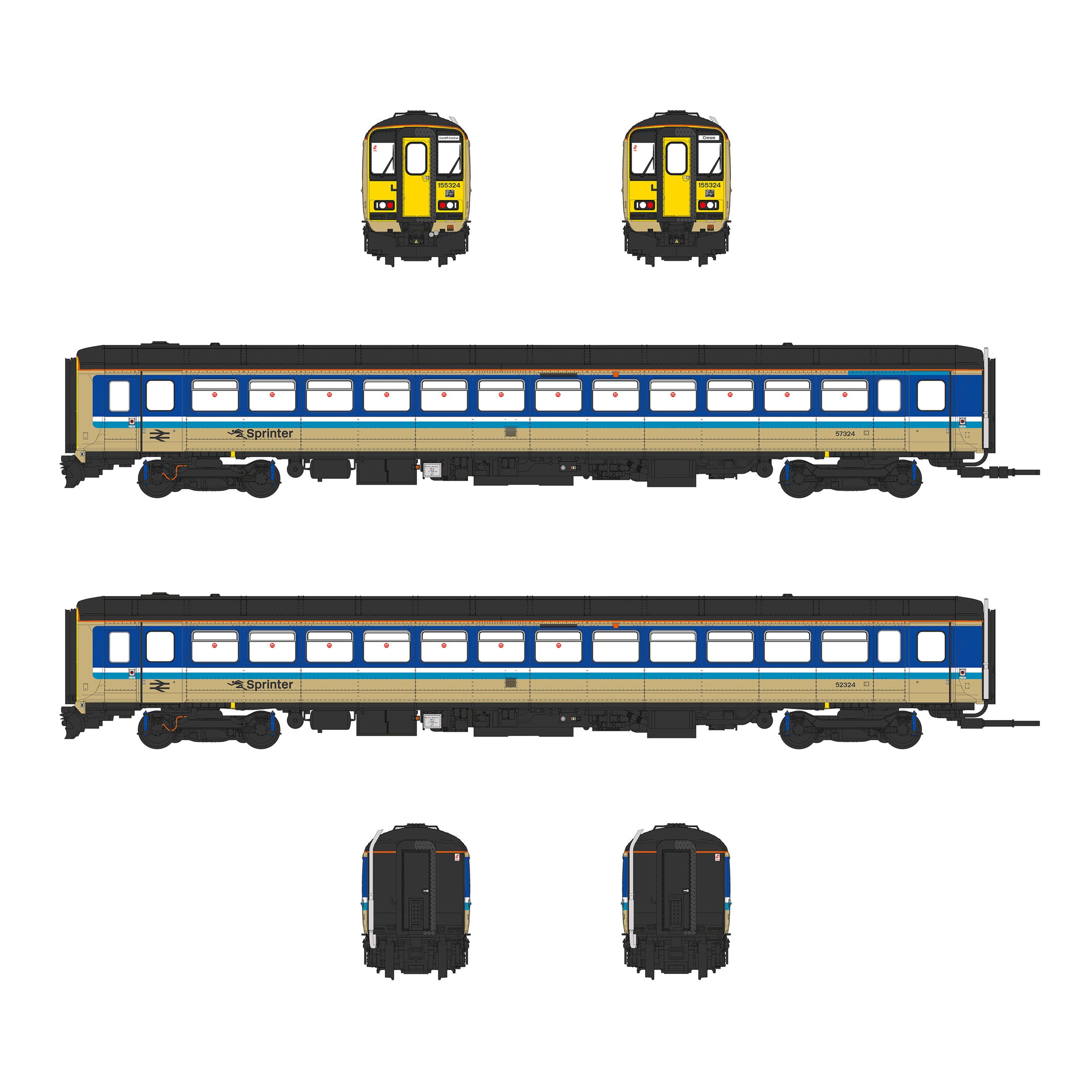 Class 155 - Provincial - 155324 - OO Scale - DCC Sound Fitted
