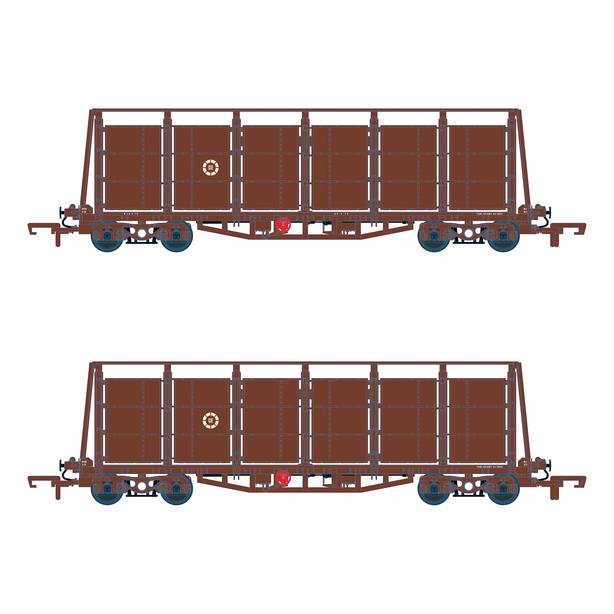 CIÉ/IR 42' Flat - Fertiliser Wagons E