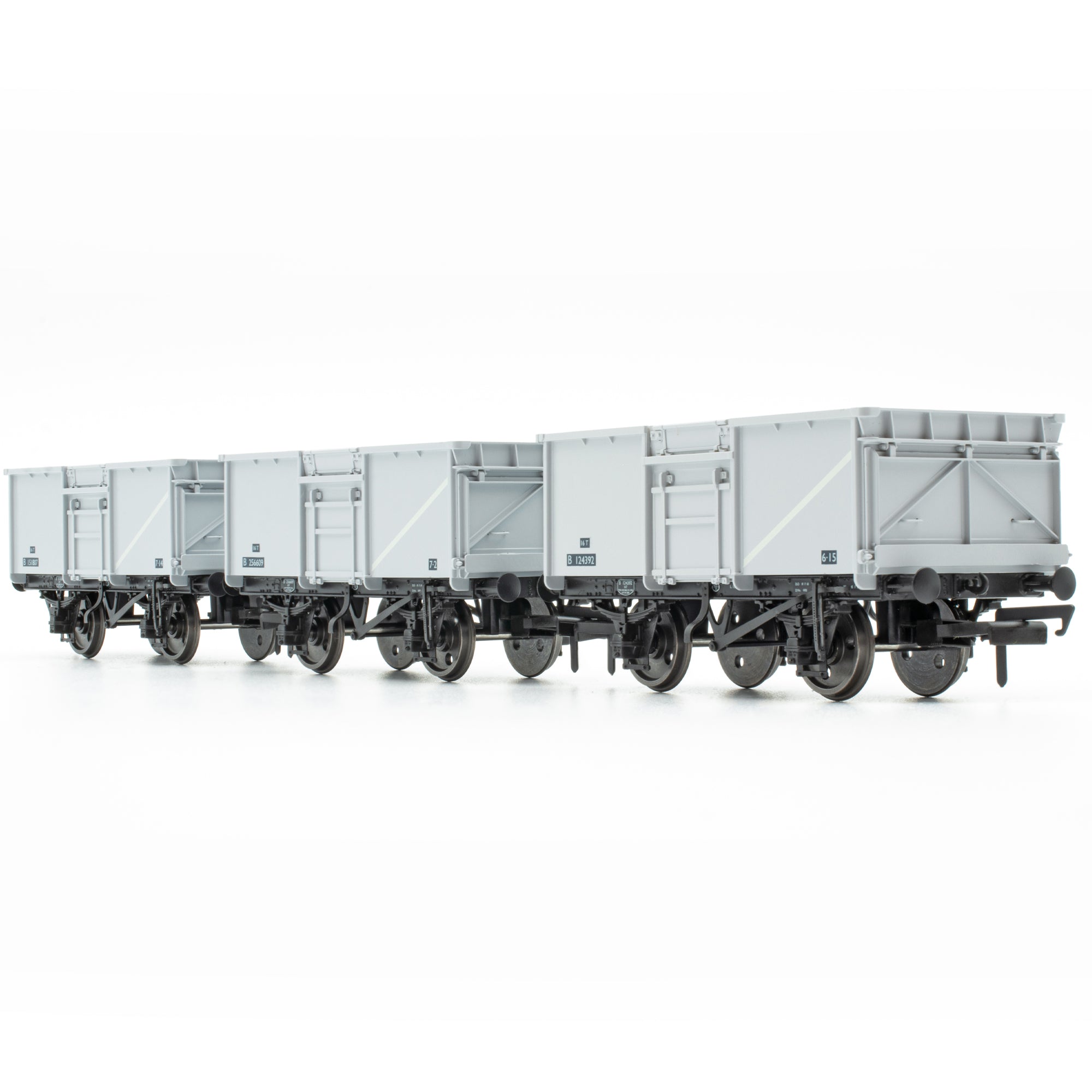 BR 16T Mineral - 1/108 - BR Freight Grey (Original text on black panels) - Pack B