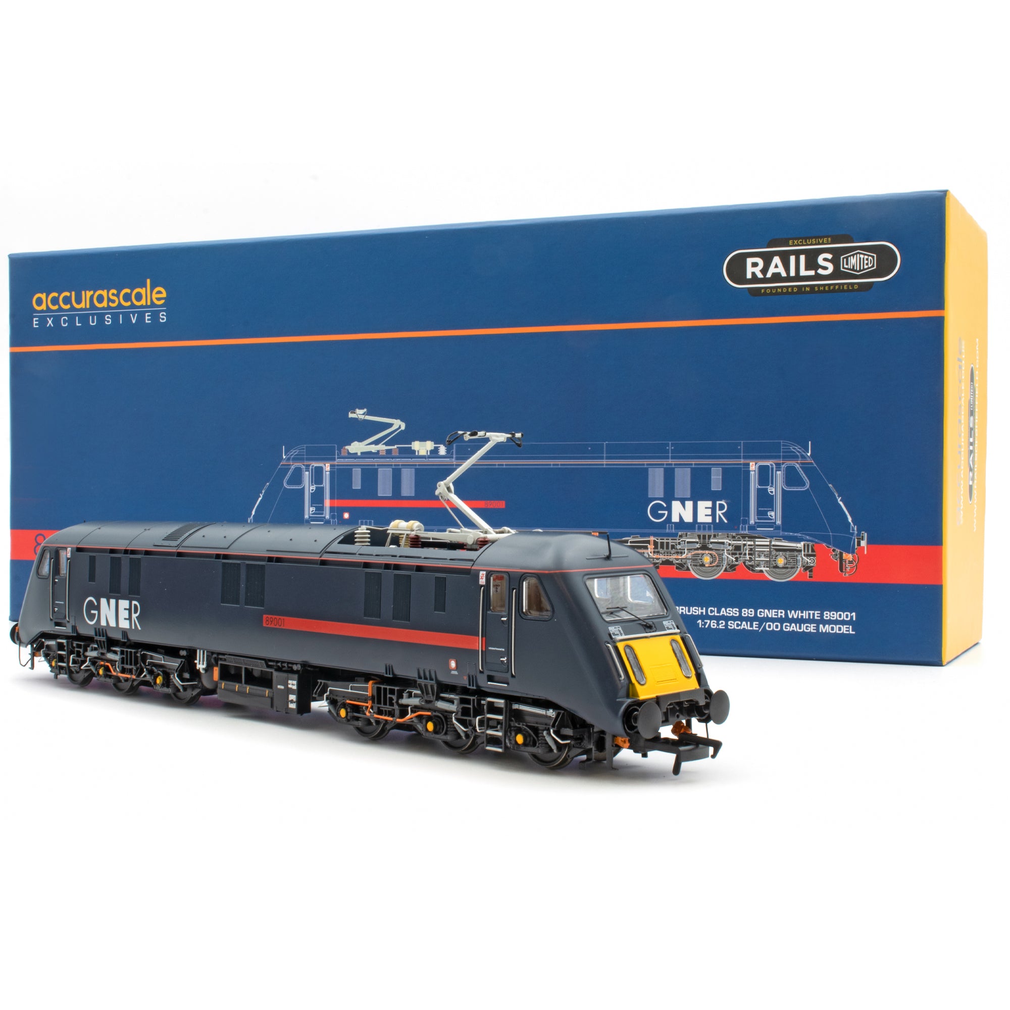 BR Class 89 - 89001 - GNER (White Lettering)