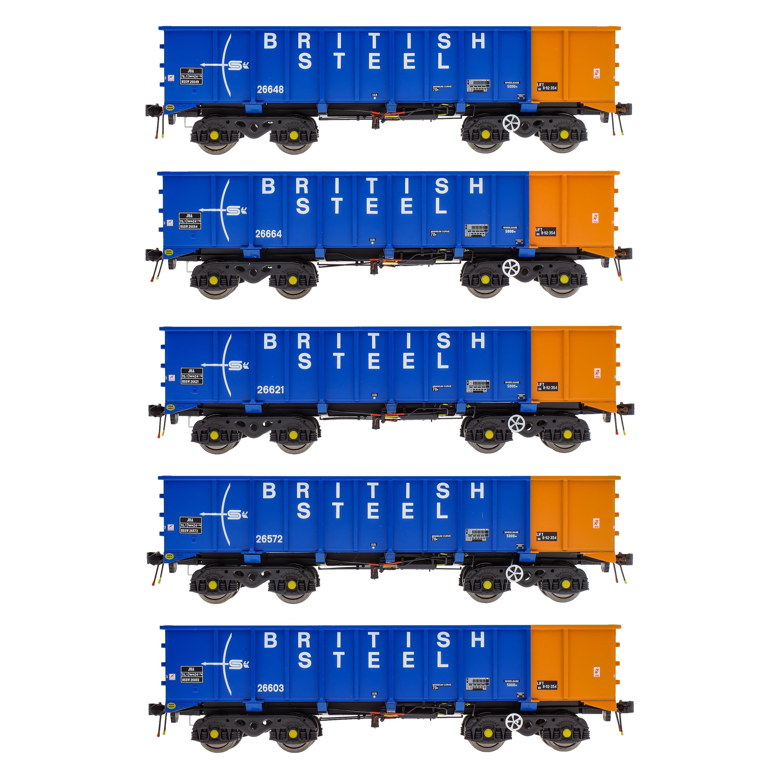 PTA/JUA Bogie Tippler Pack - British Steel Blue (Inner)