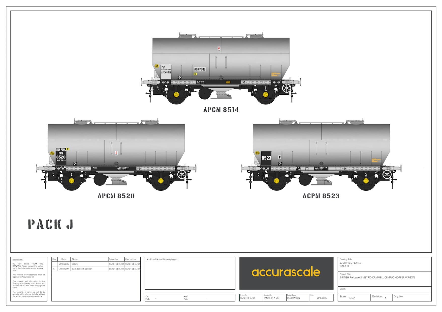 APCM Cemflo / PCV Powder Wagon - Triple Pack - APCM8514, APCM8520, APCM8523