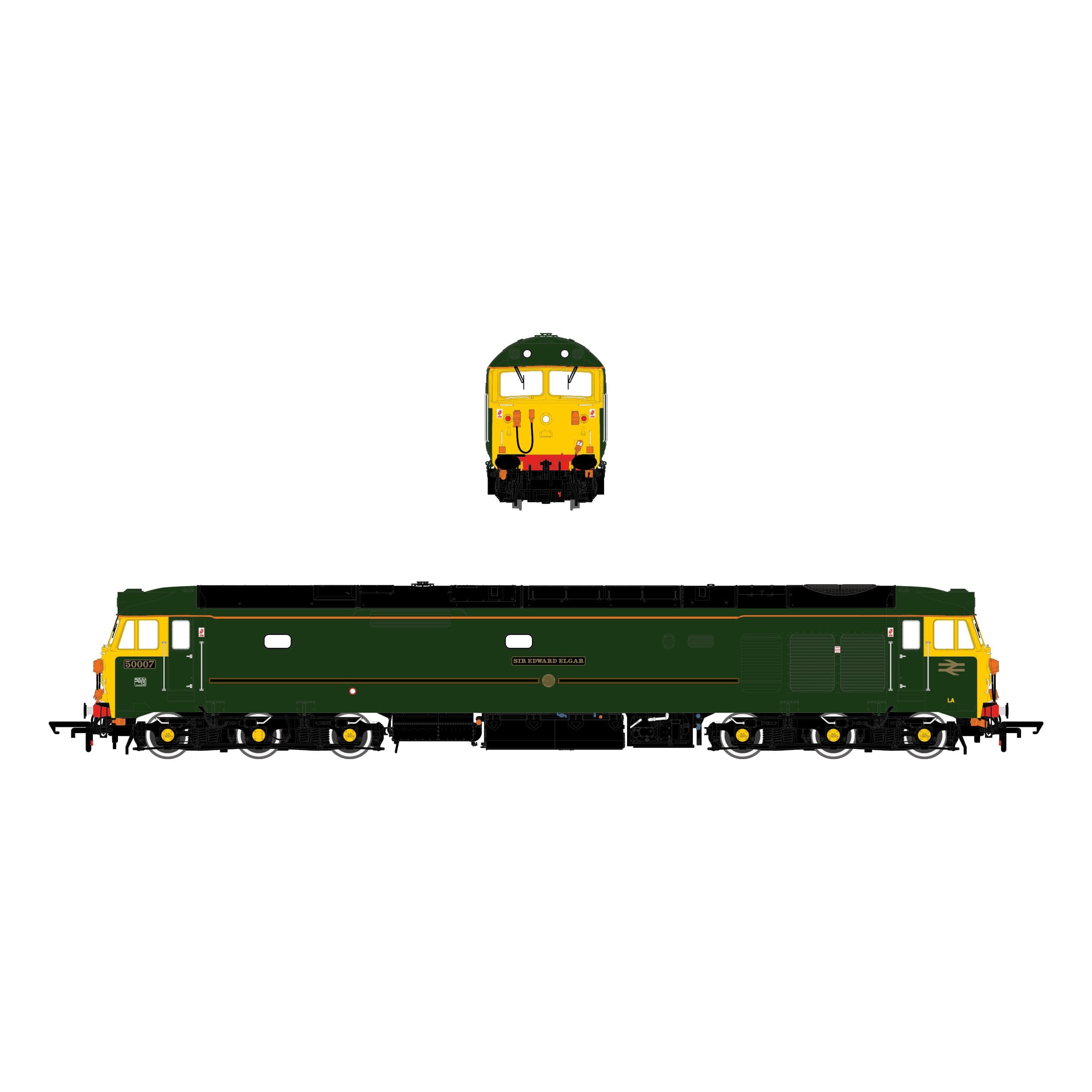 BR Class 50 - GWR Green - 50007 'Sir Edward Elgar' - Exclusive - DCC Sound Fitted